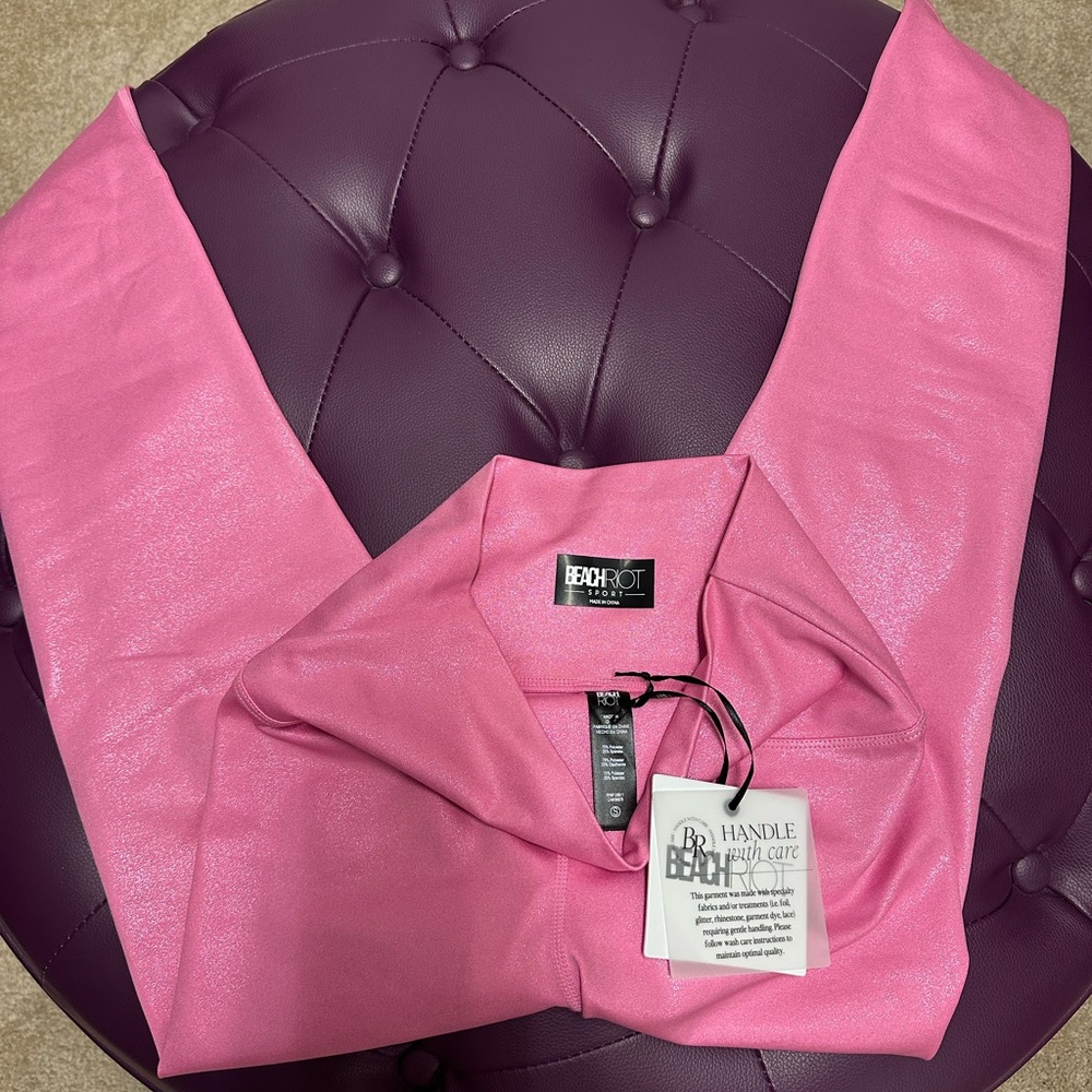 Beach riot Piper Legging Pink Shimmer